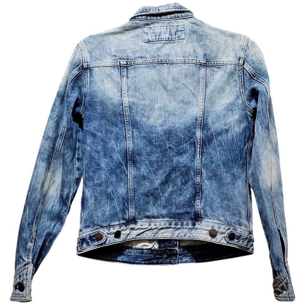 Express Jeans Light Wash Denim Jacket S - Picture 3 of 10